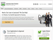 Tablet Screenshot of louisianaautofinance.com